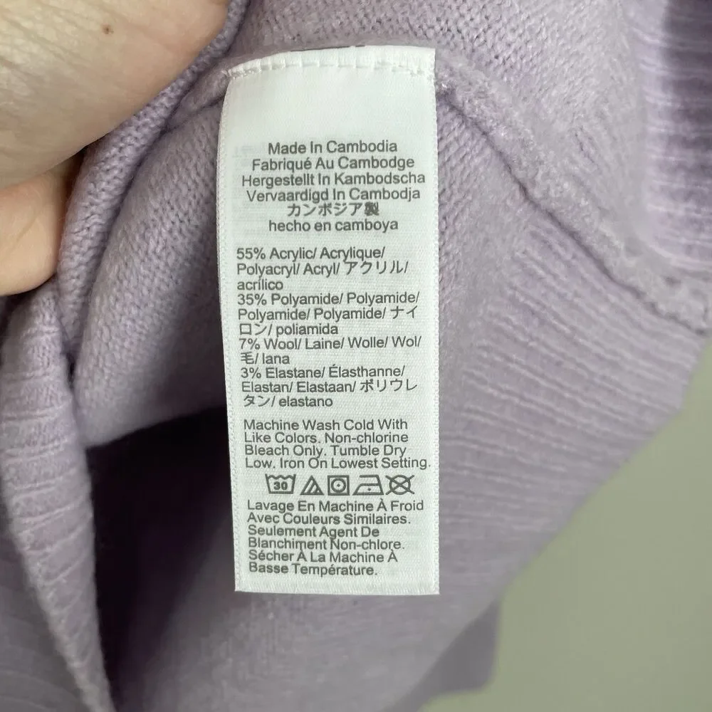 Jcrew Size S Light Purple Crewneck Sweater Pullover Extra Soft Yarn NEW NWT
